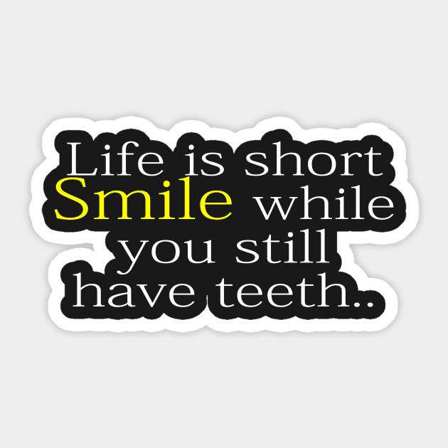 life is short Sticker by janvimar